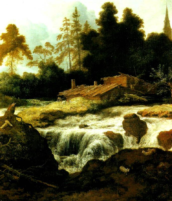allart van everdingen landskap med vattenfall oil painting image